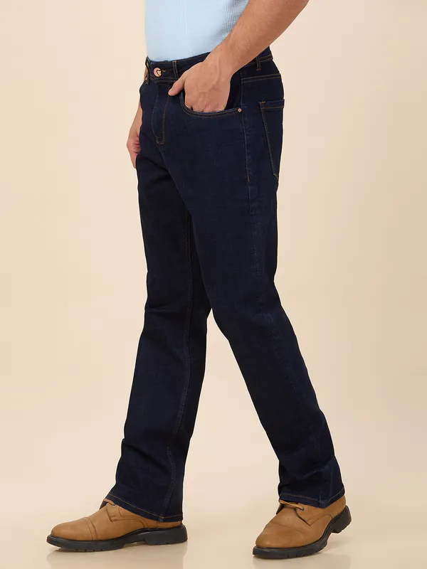 Being Human Clothing Men Blue Solid Jeans