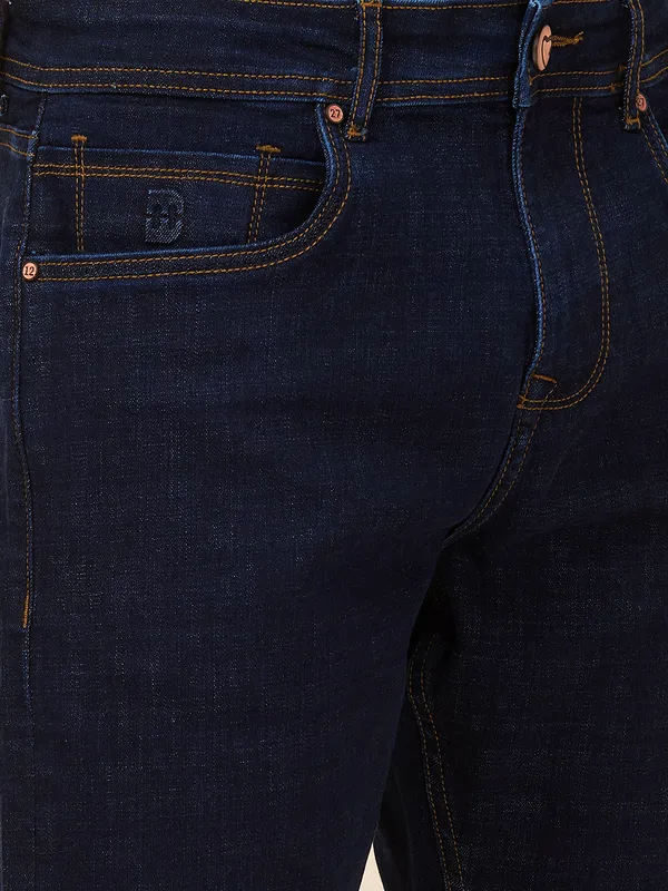 Being Human Clothing Men Blue Solid Jeans