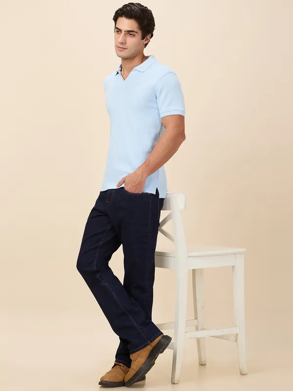 Being Human Clothing Men Blue Solid Jeans