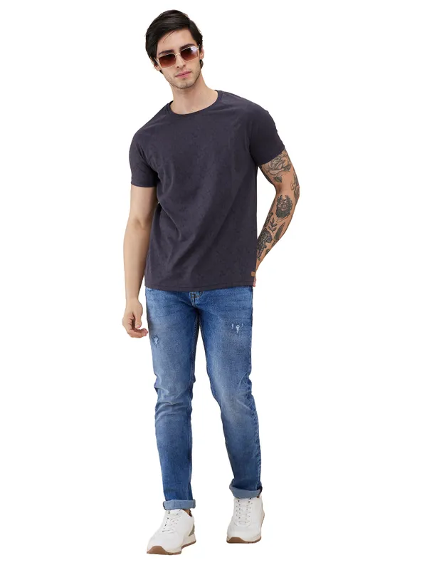 Being Human Clothing Men Blue Solid Jeans