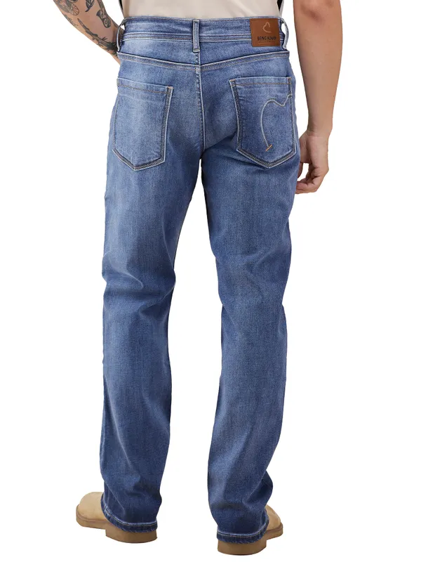 Being Human Clothing Men Blue Solid Jeans