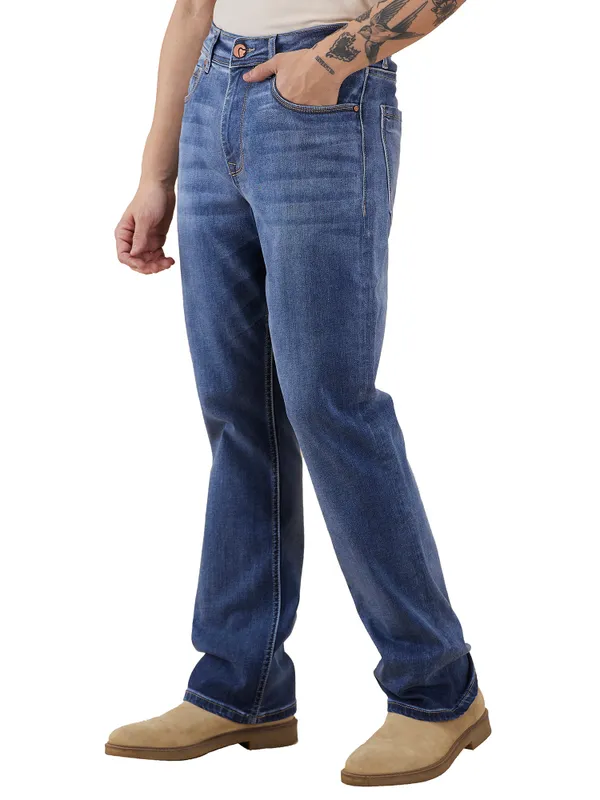 Being Human Clothing Men Blue Solid Jeans
