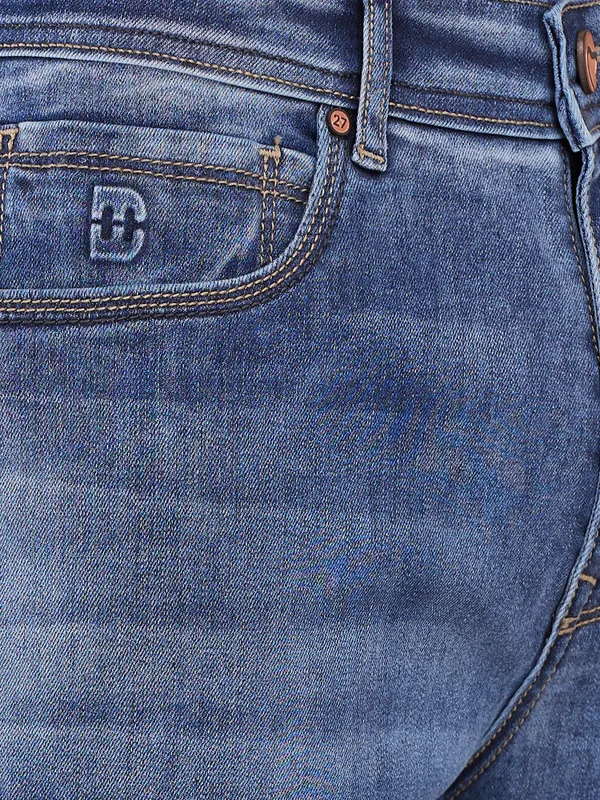 Being Human Clothing Men Blue Solid Jeans