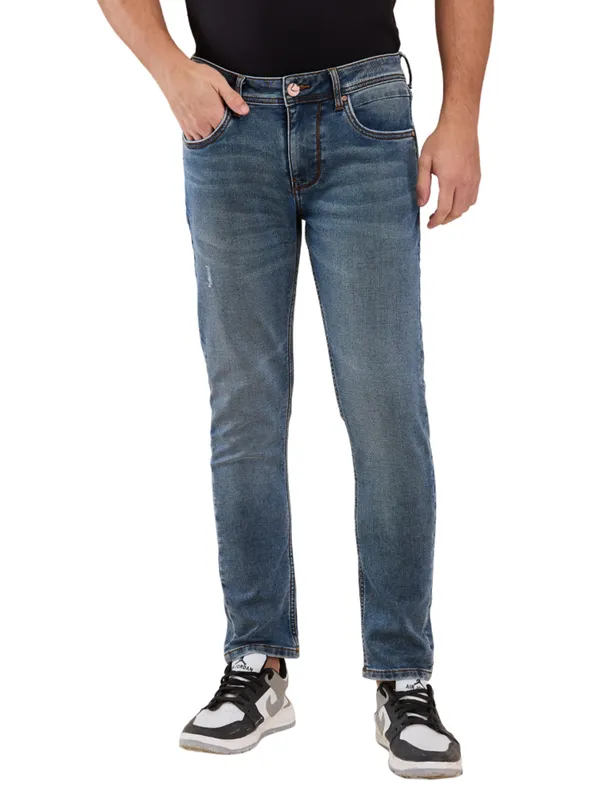 Being Human Men Blue Solid Jeans