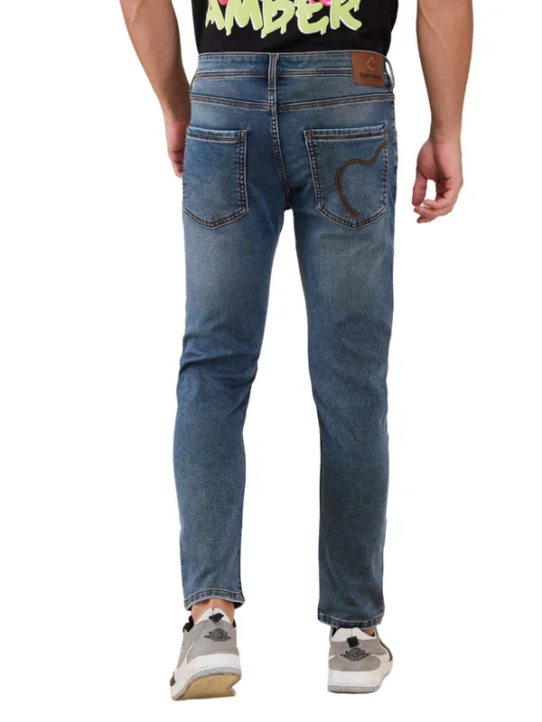 Being Human Men Blue Solid Jeans