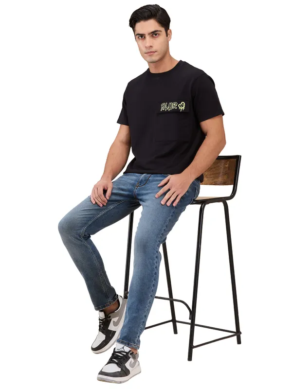 Being Human Men Blue Solid Jeans