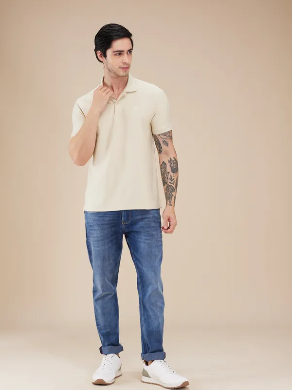 Being Human Clothing Men Blue Solid Jeans