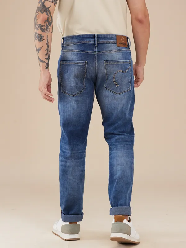 Being Human Clothing Men Blue Solid Jeans
