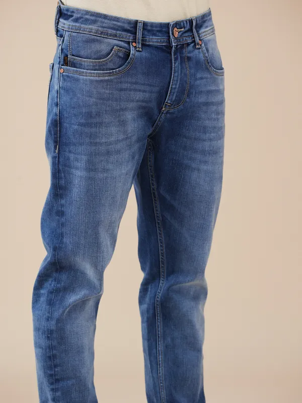 Being Human Clothing Men Blue Solid Jeans