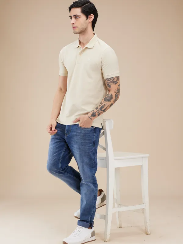 Being Human Clothing Men Blue Solid Jeans