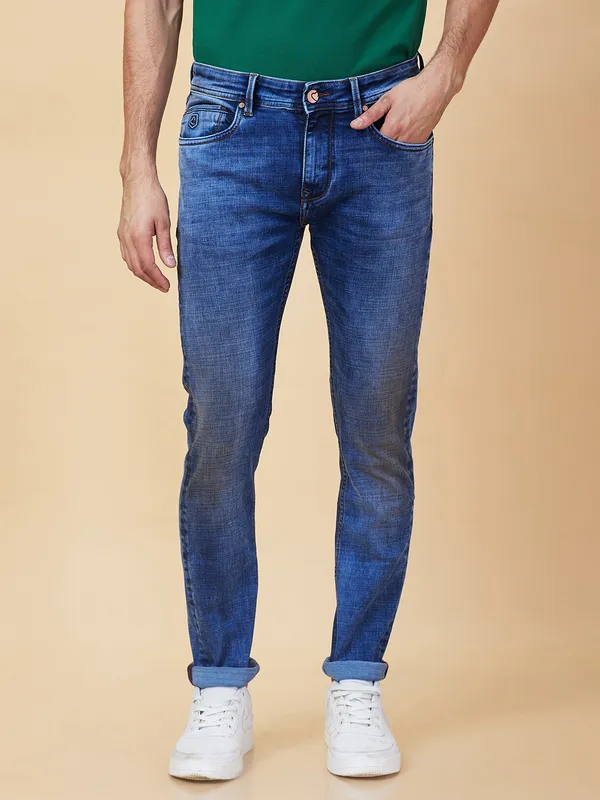 Being Human Men Black Solid Jeans