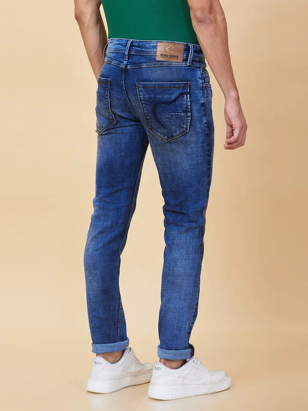 Being Human Men Black Solid Jeans