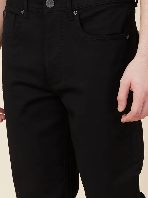 Being Human Clothing Men Black Solid Jeans