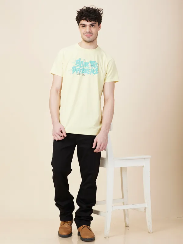 Being Human Clothing Men Black Solid Jeans