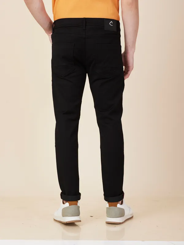 Being Human Men Black Solid Jeans