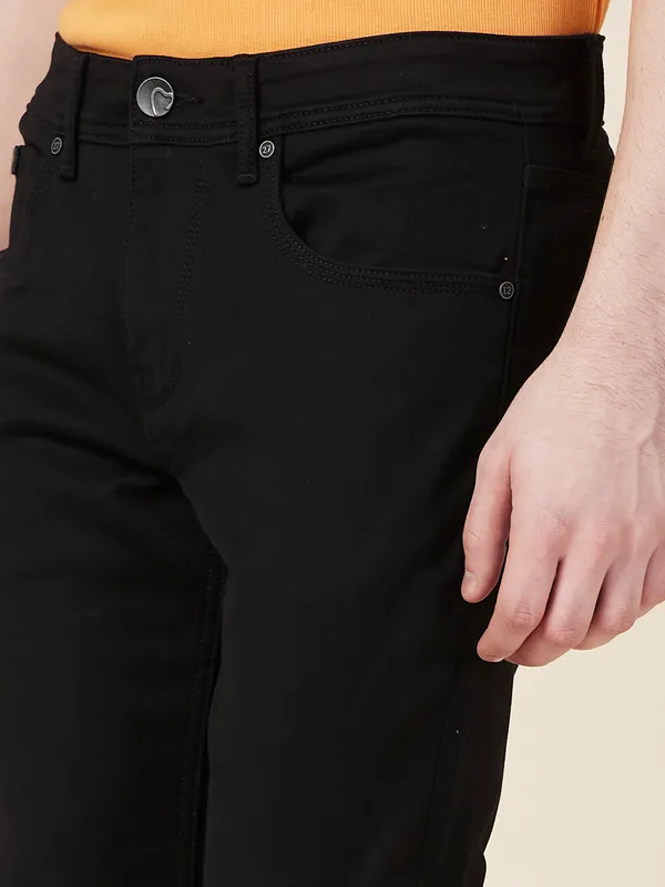 Being Human Men Black Solid Jeans