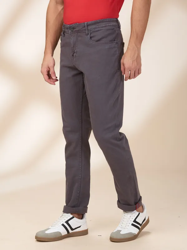 Being Human Men Grey Solid Jeans