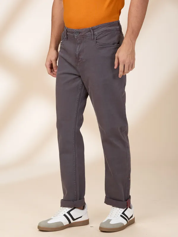 Being Human Men Grey Solid Jeans