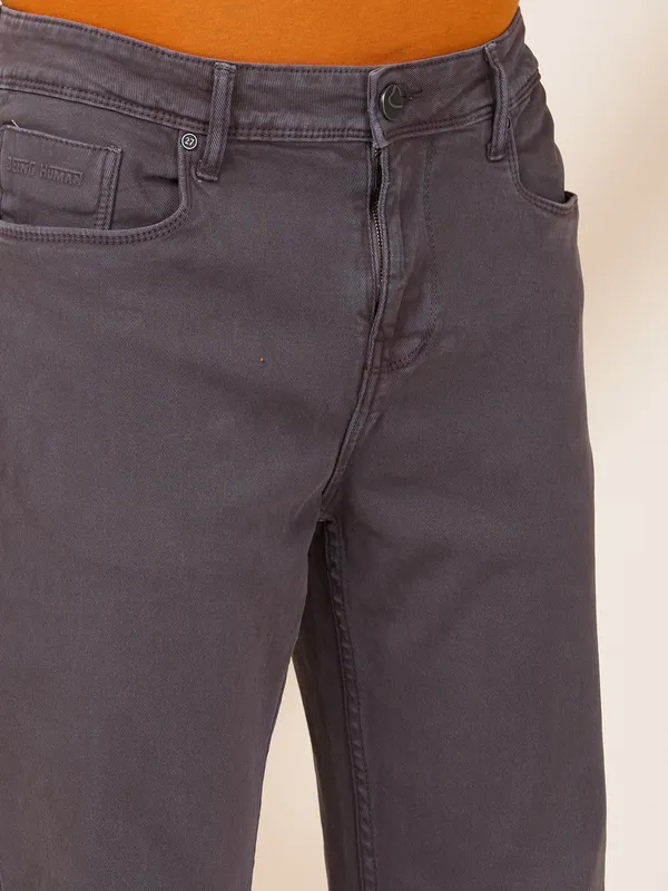 Being Human Men Grey Solid Jeans