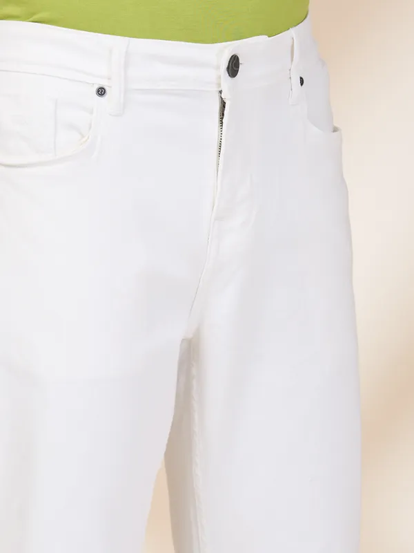 Being Human Men White Solid Jeans