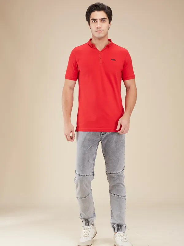 Being Human Clothing Men Grey Solid Jogger