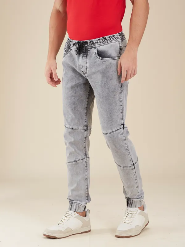 Being Human Clothing Men Grey Solid Jogger