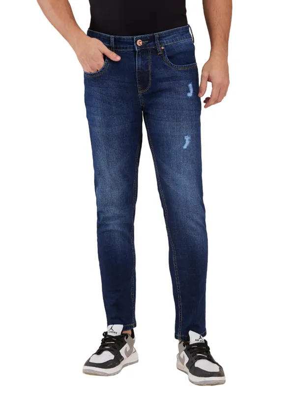 Being Human Clothing Men Blue Solid Jeans