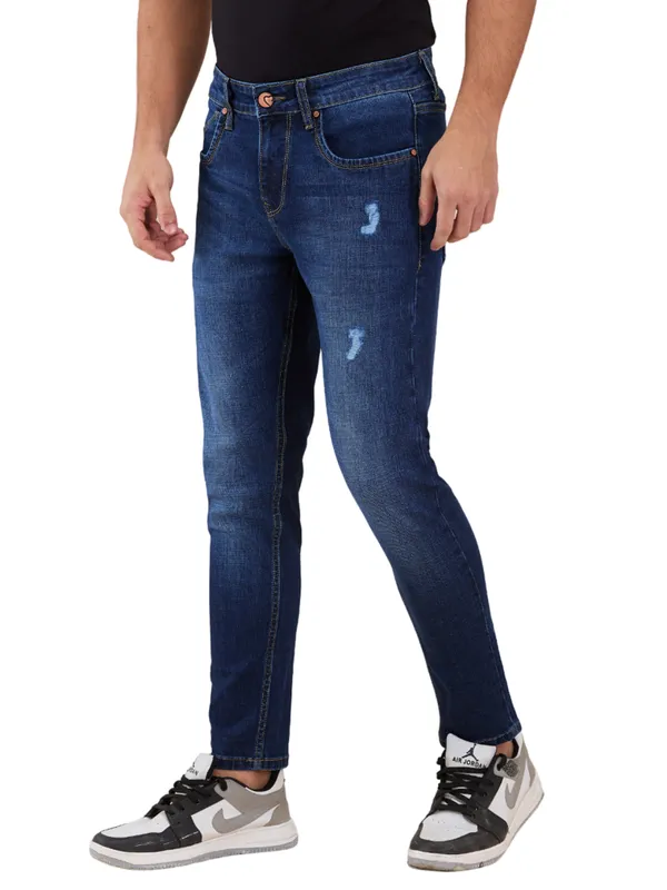 Being Human Clothing Men Blue Solid Jeans