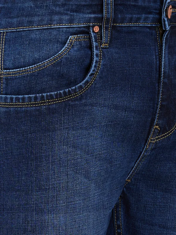 Being Human Clothing Men Blue Solid Jeans