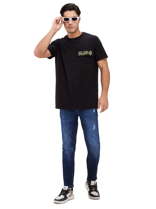 Being Human Clothing Men Blue Solid Jeans
