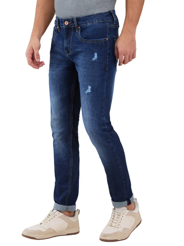 Being Human Men Blue Solid Jeans