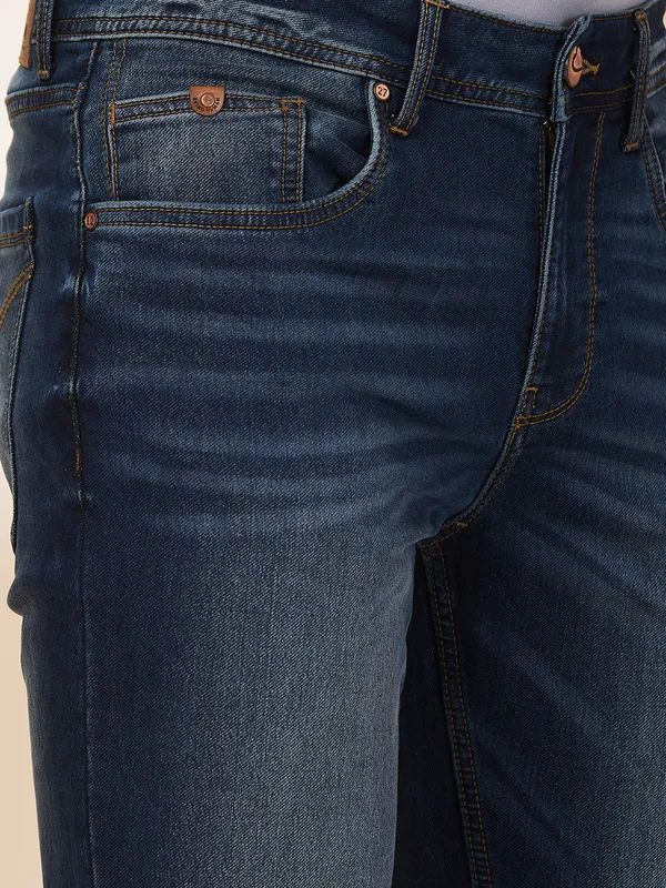 Being Human Clothing Men Blue Solid Jeans
