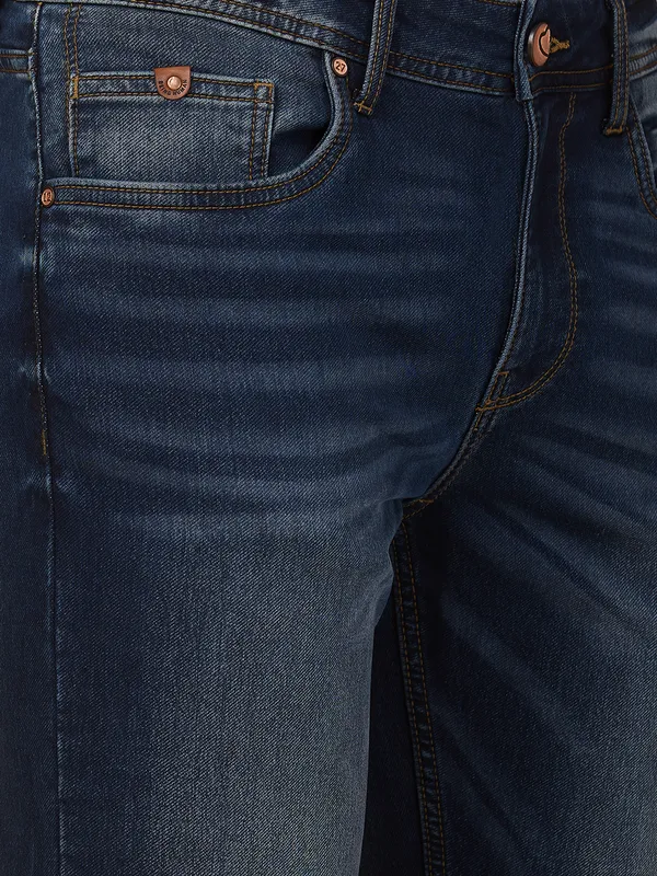 Being Human Clothing Men Blue Solid Jeans