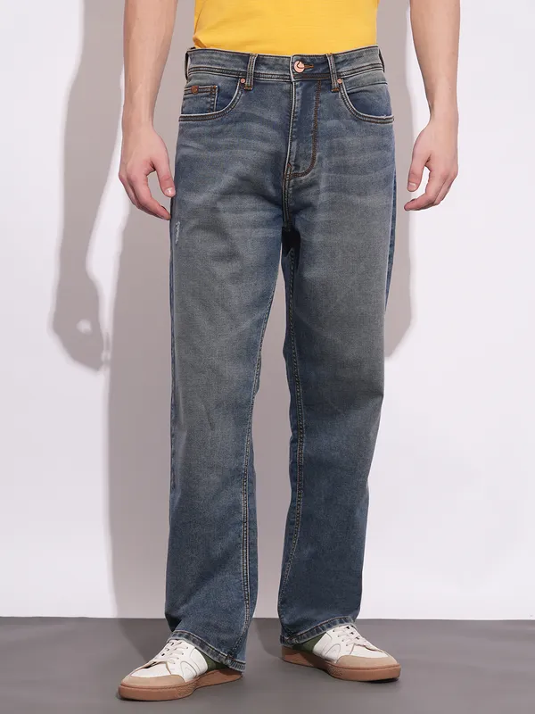 Being Human Mens-Bottom Denim Black Tone