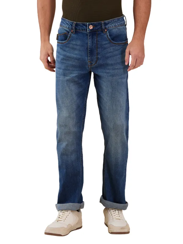 Being Human Men Blue Solid Jeans