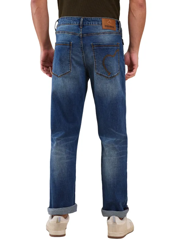 Being Human Men Blue Solid Jeans