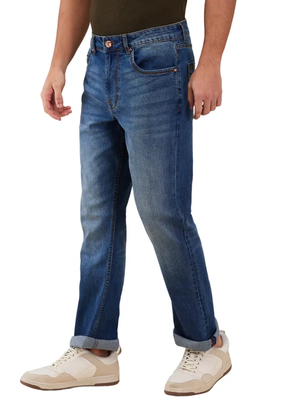Being Human Men Blue Solid Jeans