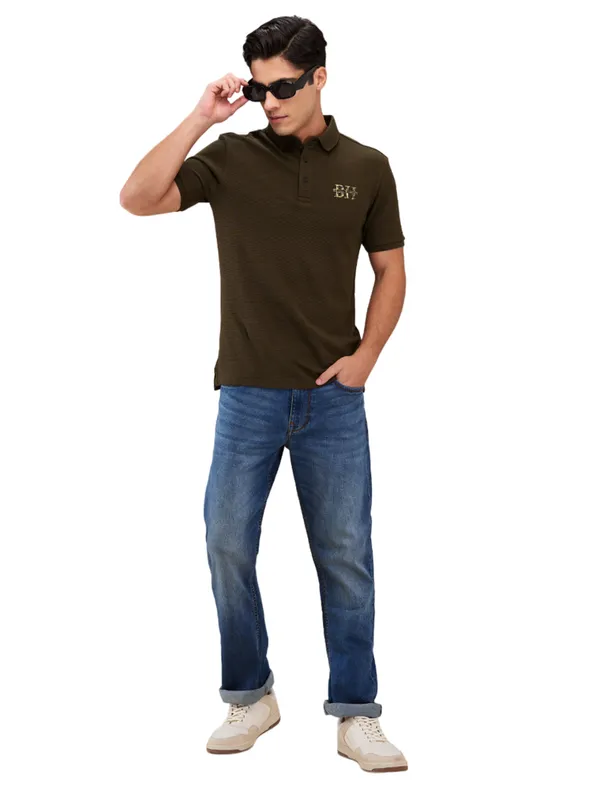 Being Human Men Blue Solid Jeans