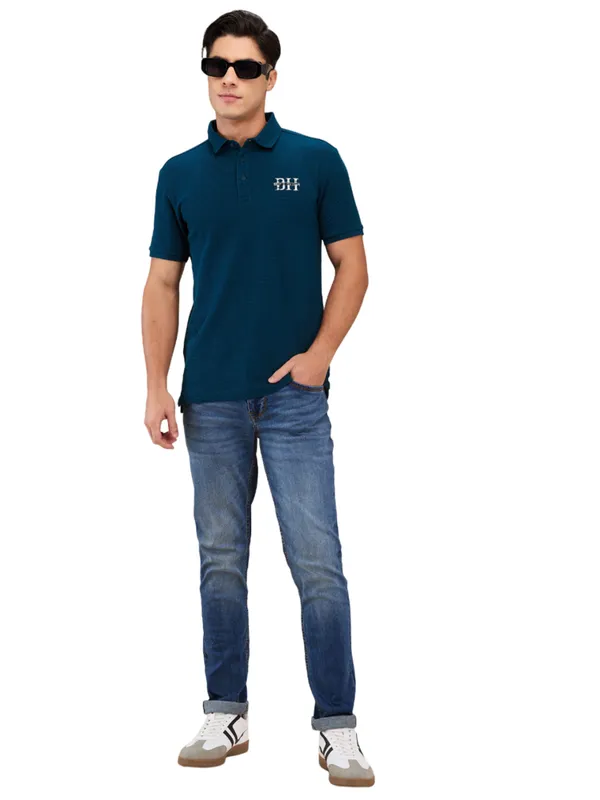 Being Human Men Blue Solid Jeans