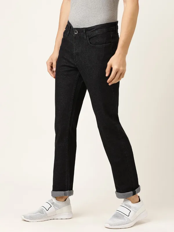 Being Human Clothing Men Regular Fit Denim-Black Tone