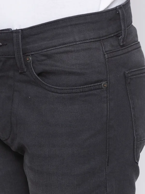 Being Human Clothing Men Slim Fit Denim-Black Tone