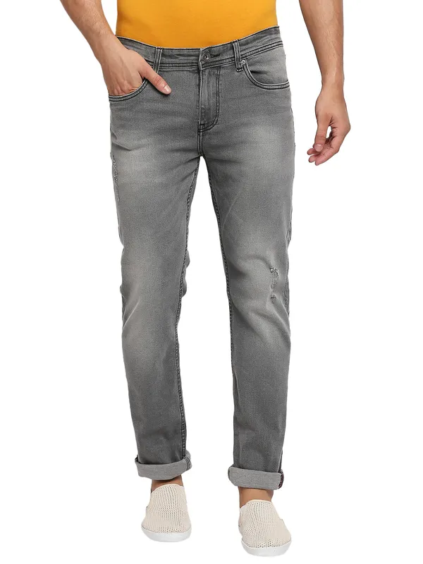 Being Human Men Slim Fit Denim-Grey Tone