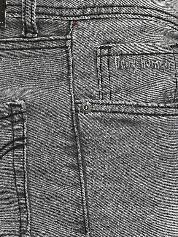 Being Human Men Slim Fit Denim-Grey Tone