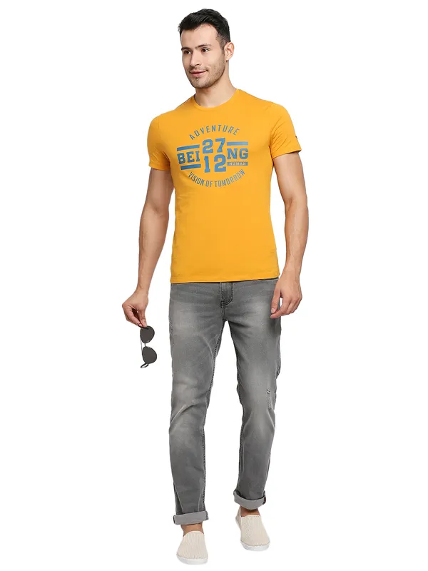 Being Human Men Slim Fit Denim-Grey Tone