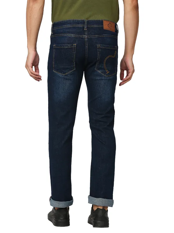 Being Human Clothing Men Slim Straight Fit Denim-Dark Tone