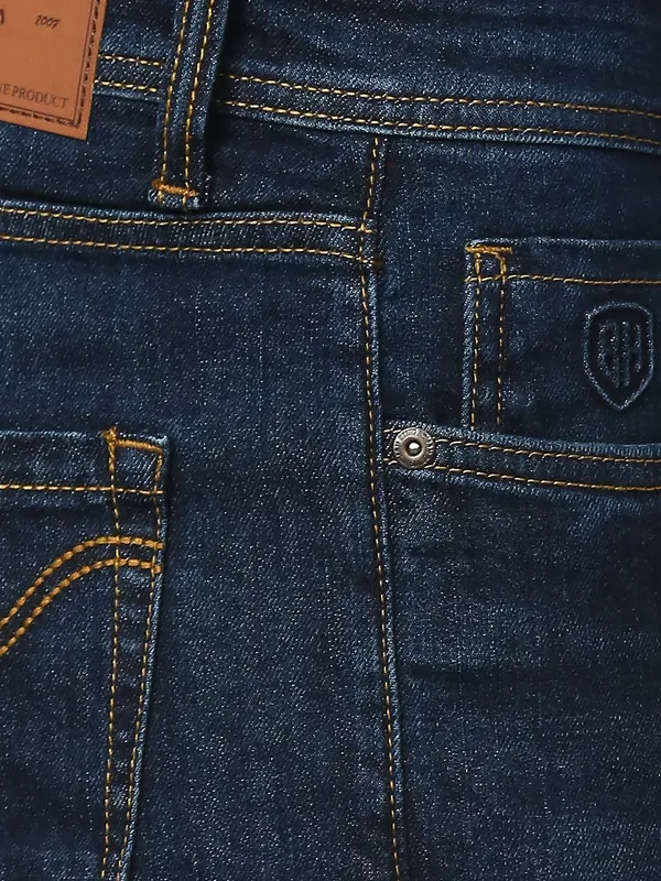 Being Human Clothing Men Slim Straight Fit Denim-Dark Tone