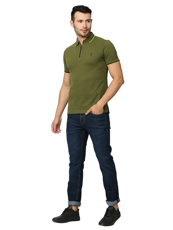 Being Human Clothing Men Slim Straight Fit Denim-Dark Tone