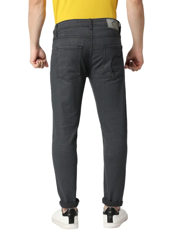 Being Human Men Cropped Fit Denim-Grey Tone