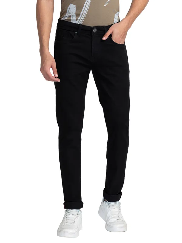 Being Human Clothing Men Slim Fit Denim-Black Tone
