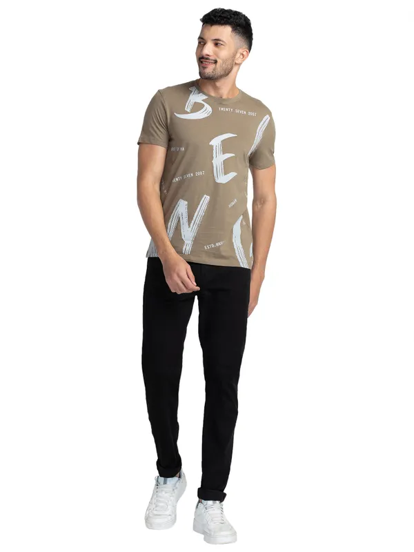 Being Human Clothing Men Slim Fit Denim-Black Tone